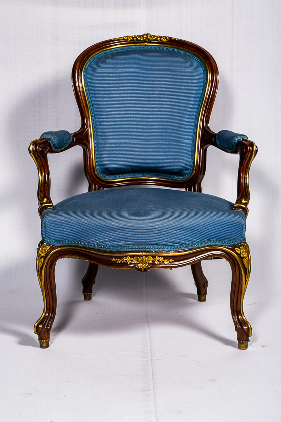 French Chair With Bronze Mounting
