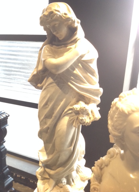 Italian Marble Lady Figure